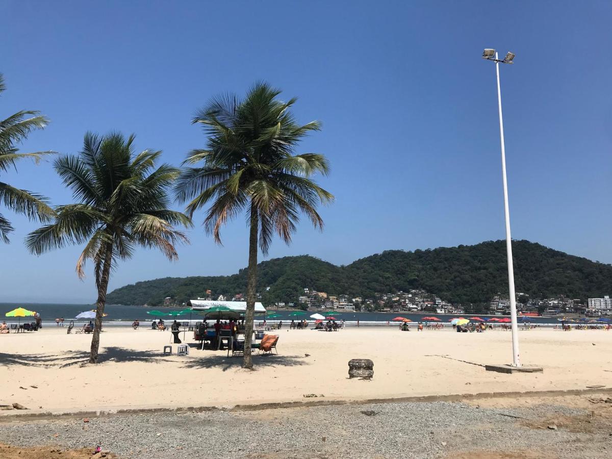 Kit Pe Na Areia - Praia Do Gonzaguinha - Sao Vicente - Wi-Fi E Est Conveniado Luaran gambar